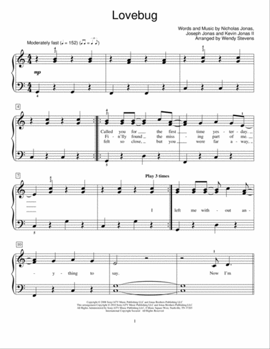 Lovebug Piano Method scores gallery preview page 1