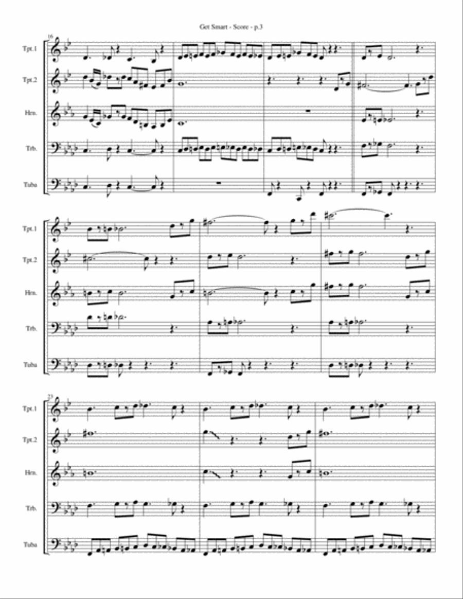 Get Smart Brass Ensemble scores gallery preview page 3