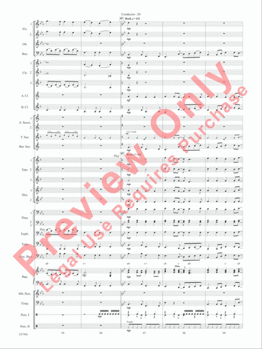 Rolling Stones: The Music Tour Concert Band scores gallery preview page 23