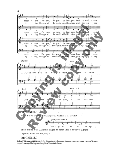 The Quempas Carol (Choral Score)