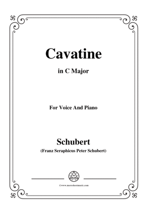 Schubert-Cavatine,from the opera 'Alfonso und Estrella'(D.732),in C Major,for Voice&Piano