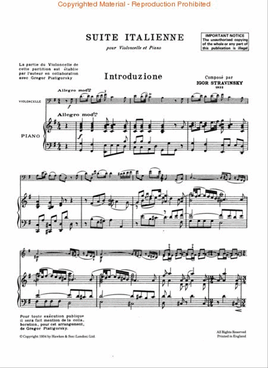 Suite Italienne Piano Accompaniment scores gallery preview page 2