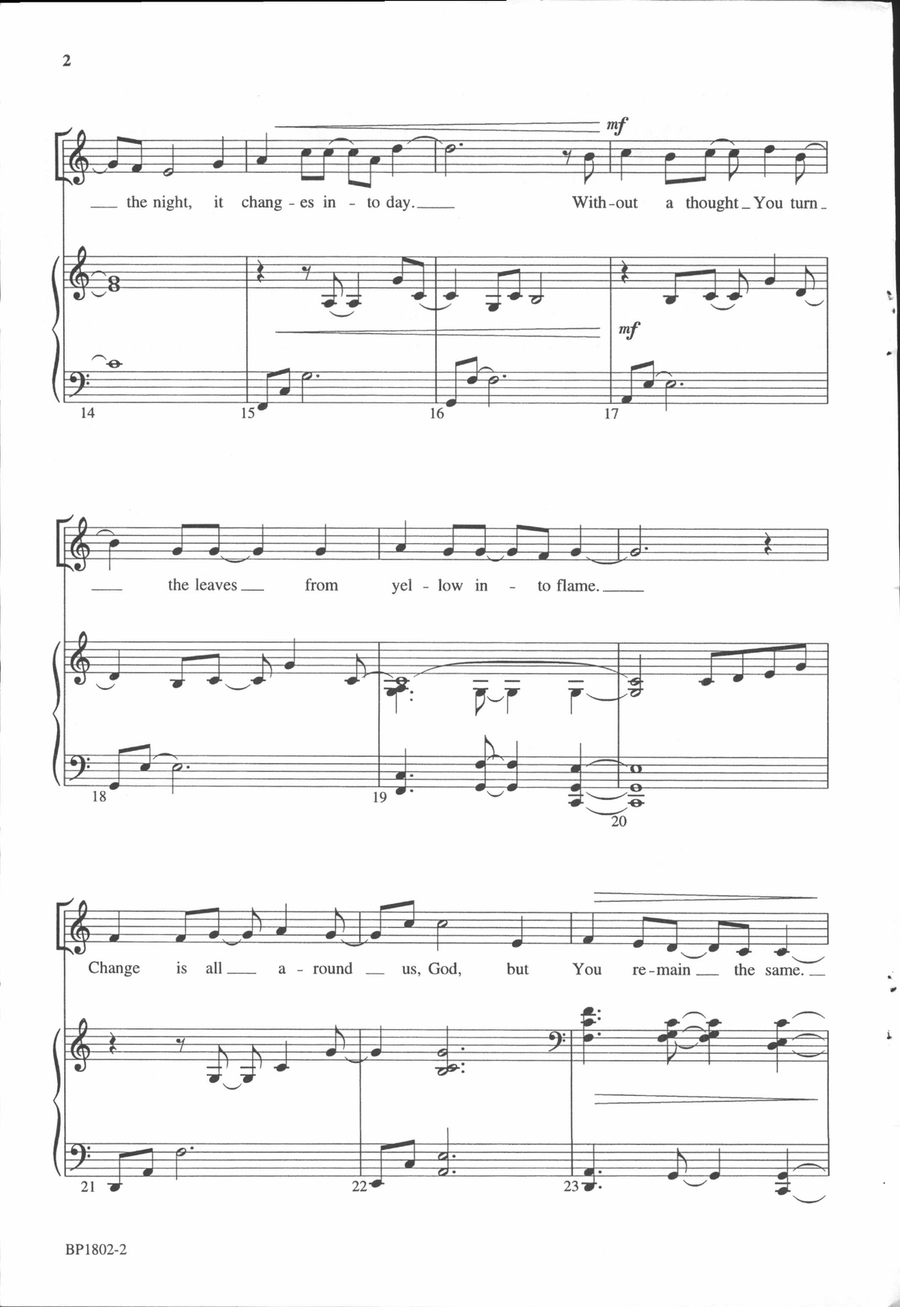 You Remain the Same 4-Part scores gallery preview page 3