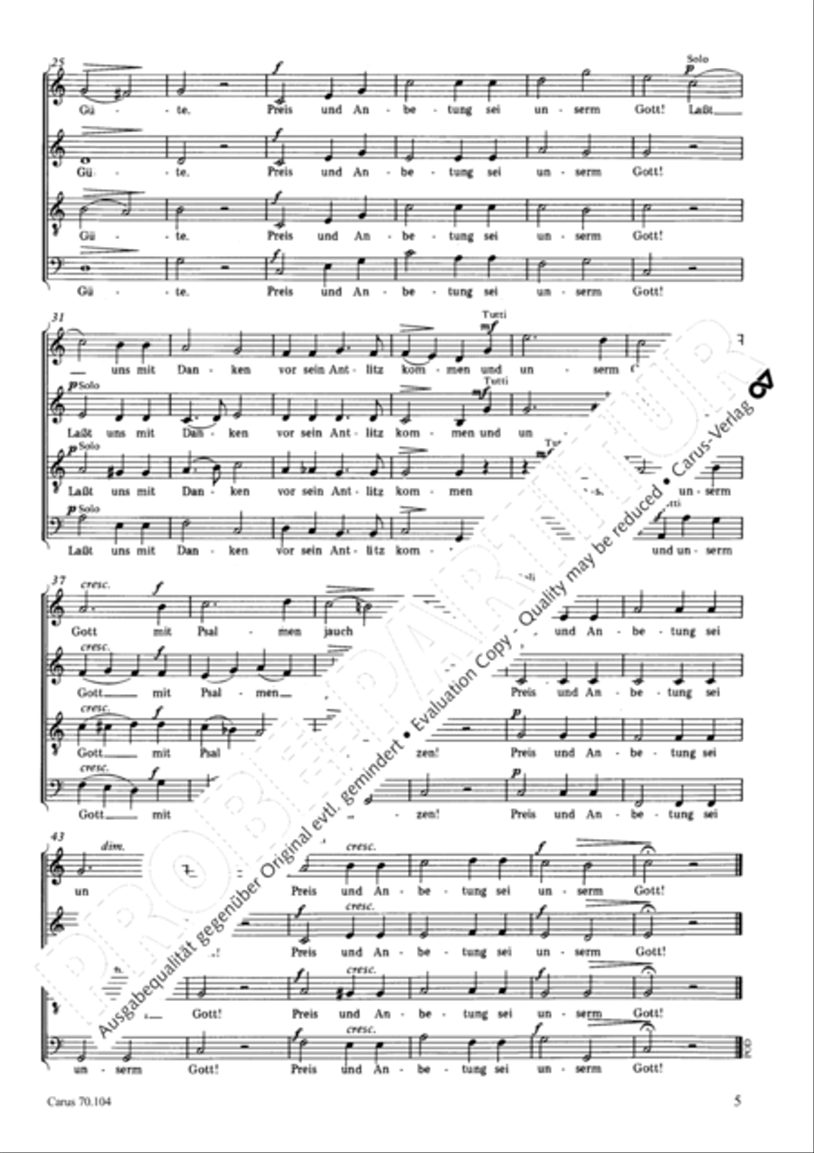 Rinck: Vater unser; Preis und Anbetung Score scores gallery preview page 4