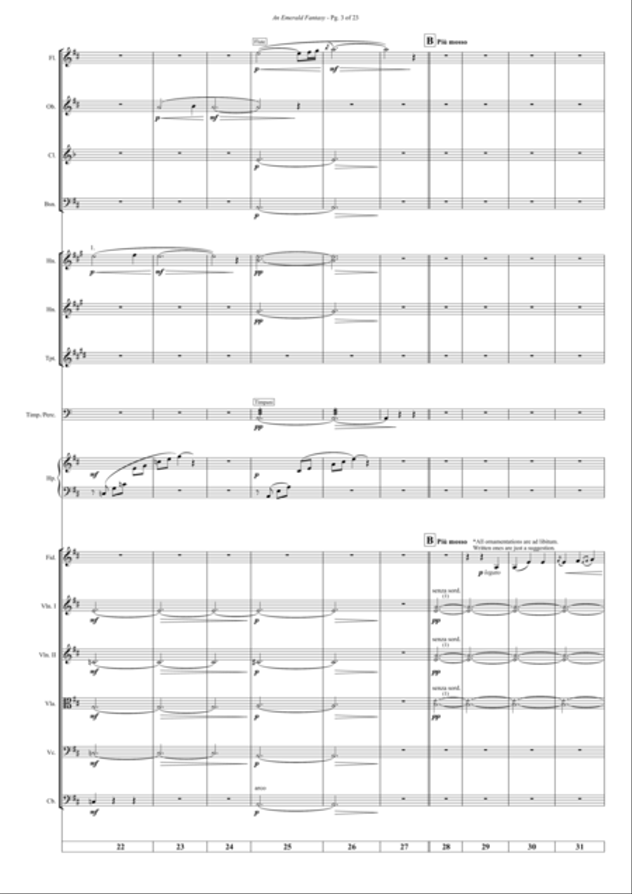 An emerald fantasy Chamber Orchestra scores gallery preview page 5