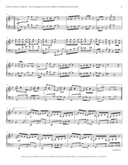 Ragtime No. 2: Solace - Piano Solo image number null