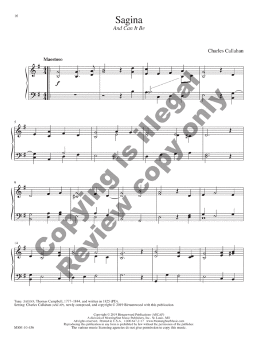 Voluntaries for Manuals: 14 Hymn-based Preludes and Postludes Organ scores gallery preview page 11