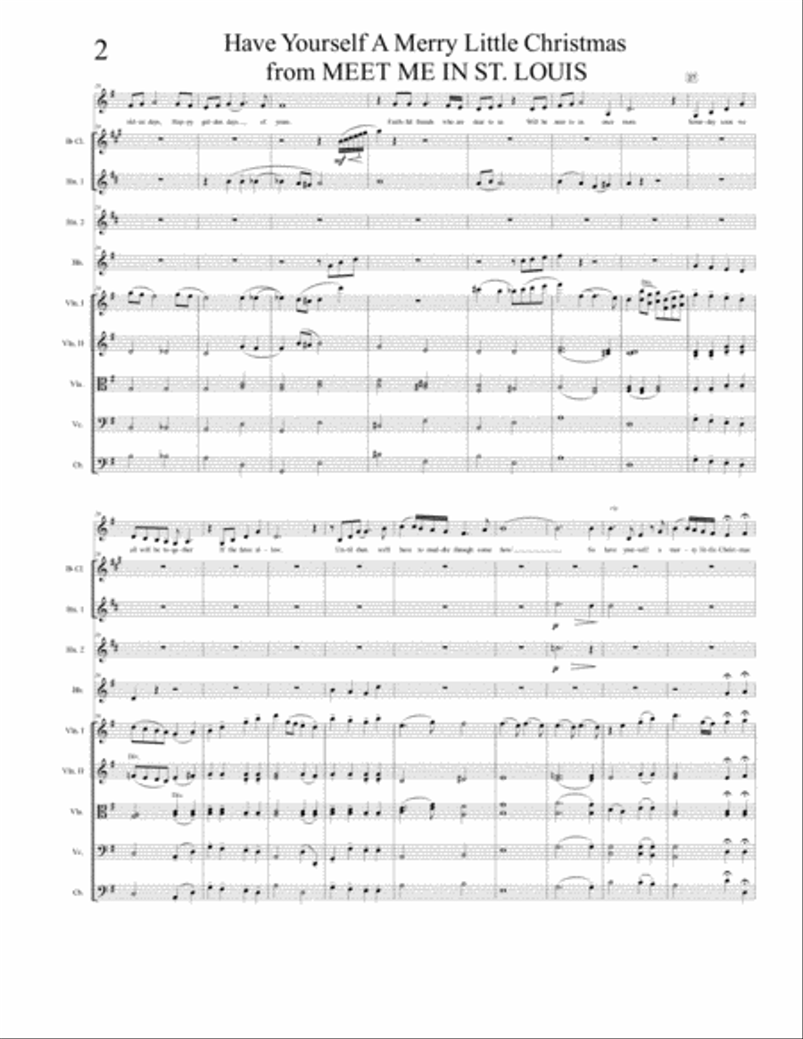 Have Yourself A Merry Little Christmas from MEET ME IN ST. LOUIS Large Ensemble scores gallery preview page 3