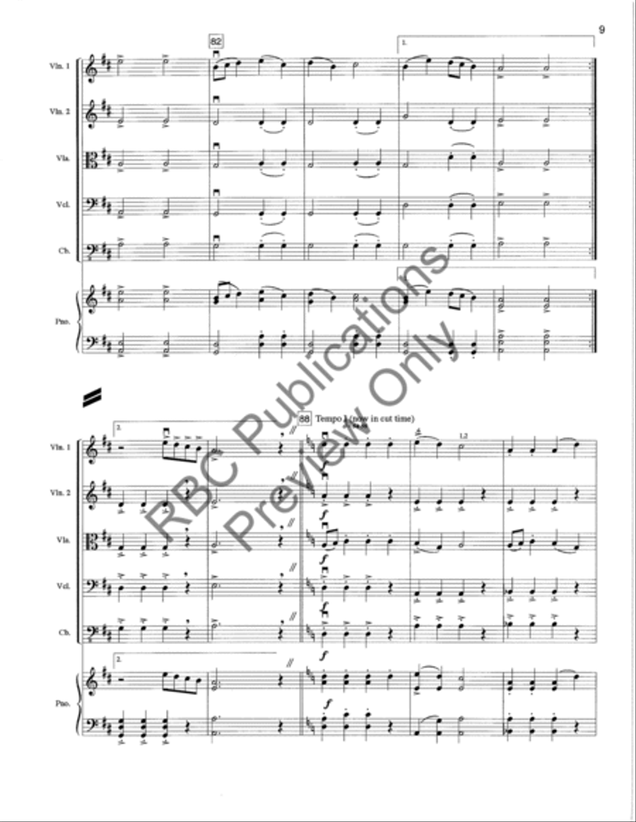 Song And Dance (Score) Song And Dance (Score) String Orchestra scores gallery preview page 12
