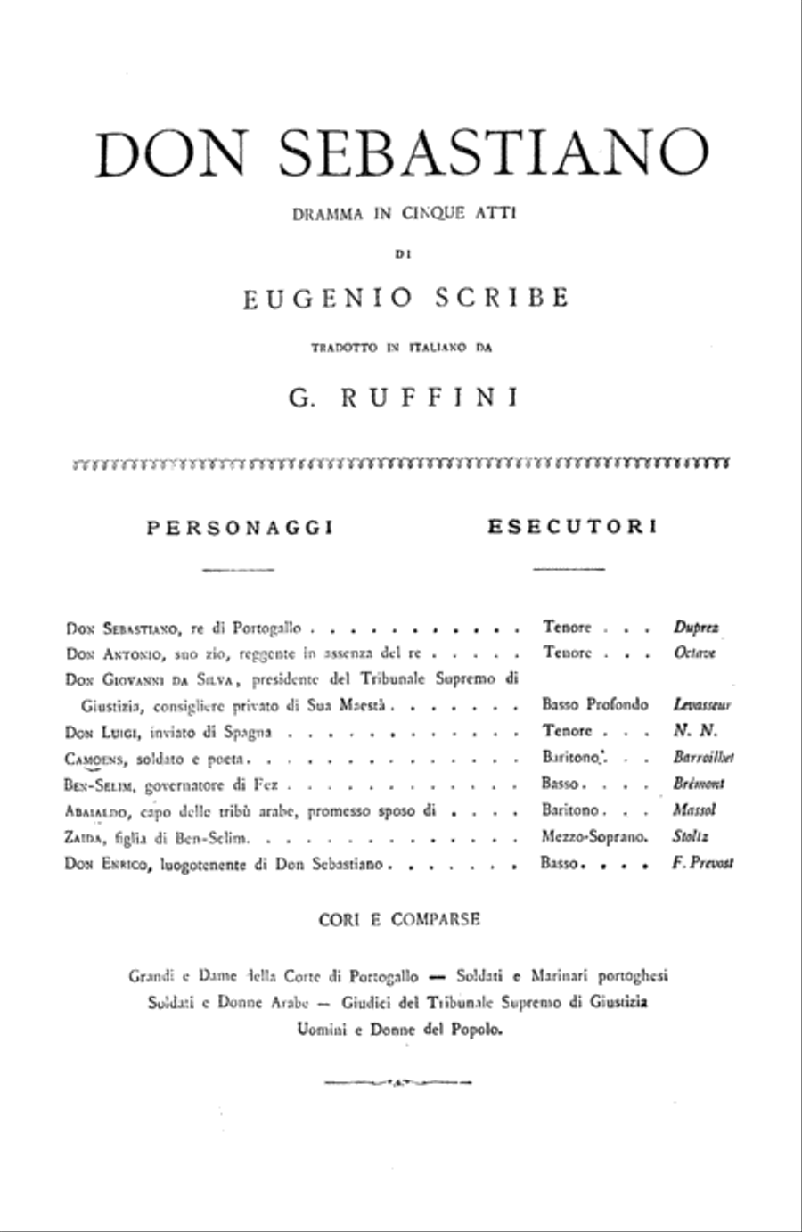 Don Sebastiano Don Sebastiano Voice scores gallery preview page 4