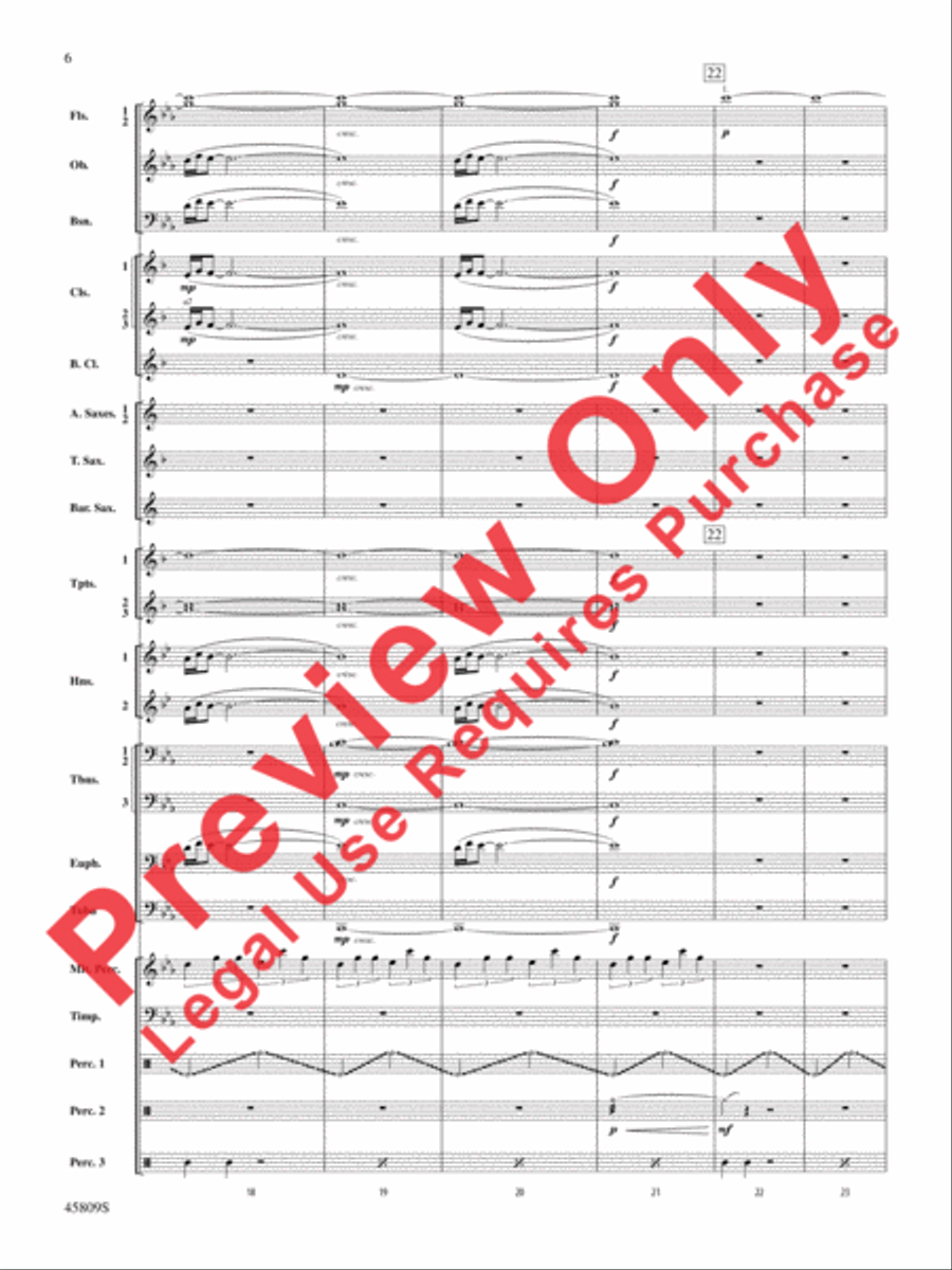 At the Movies with James Horner Concert Band scores gallery preview page 7