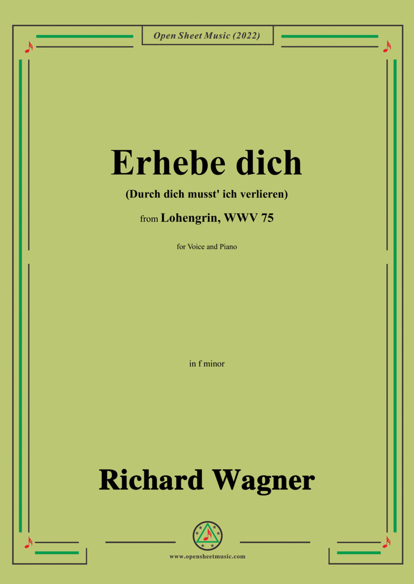 R. Wagner-Erhebe dich(Durch dich musst ich verlieren),in f minor,from Lohengrin,WWV 75 image number null