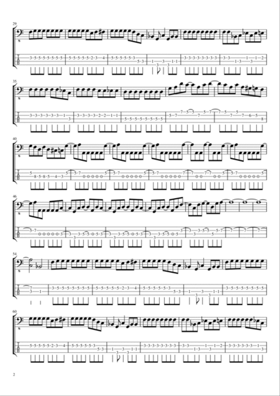 Highway Star Guitar Tablature scores gallery preview page 2
