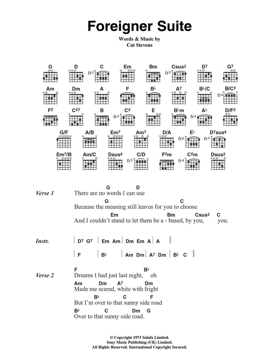 Foreigner Suite Foreigner Suite Acoustic Guitar scores gallery preview page 1