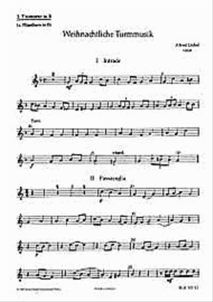 Loechel A Weihnachtl Turmmusik Part scores gallery preview page 1