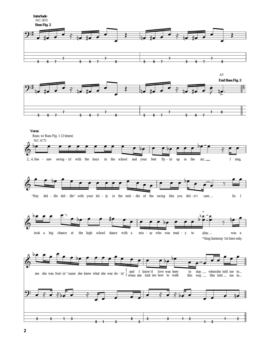 Walk This Way Acoustic Guitar scores gallery preview page 2
