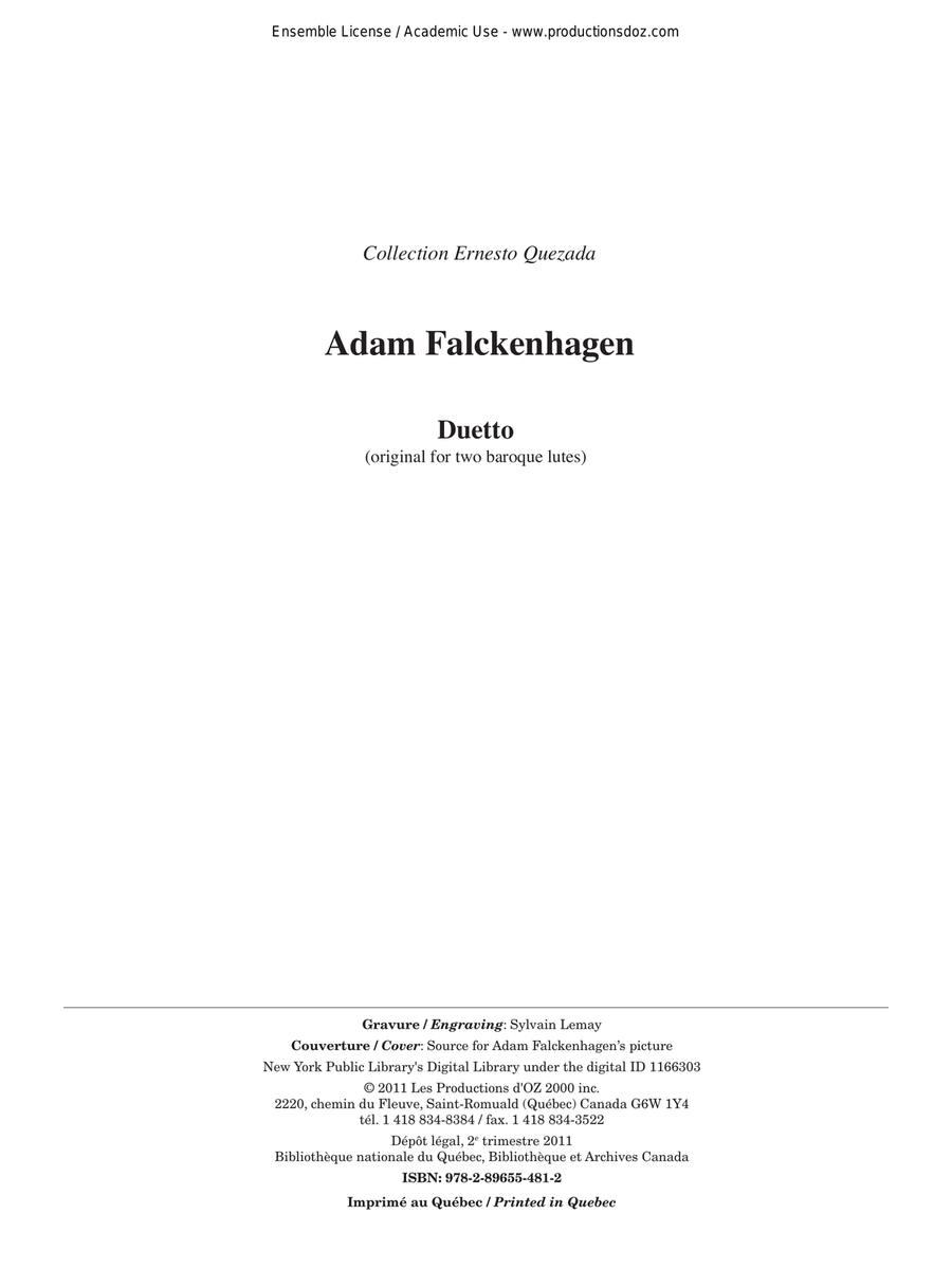 Duetto Classical Guitar scores gallery preview page 1
