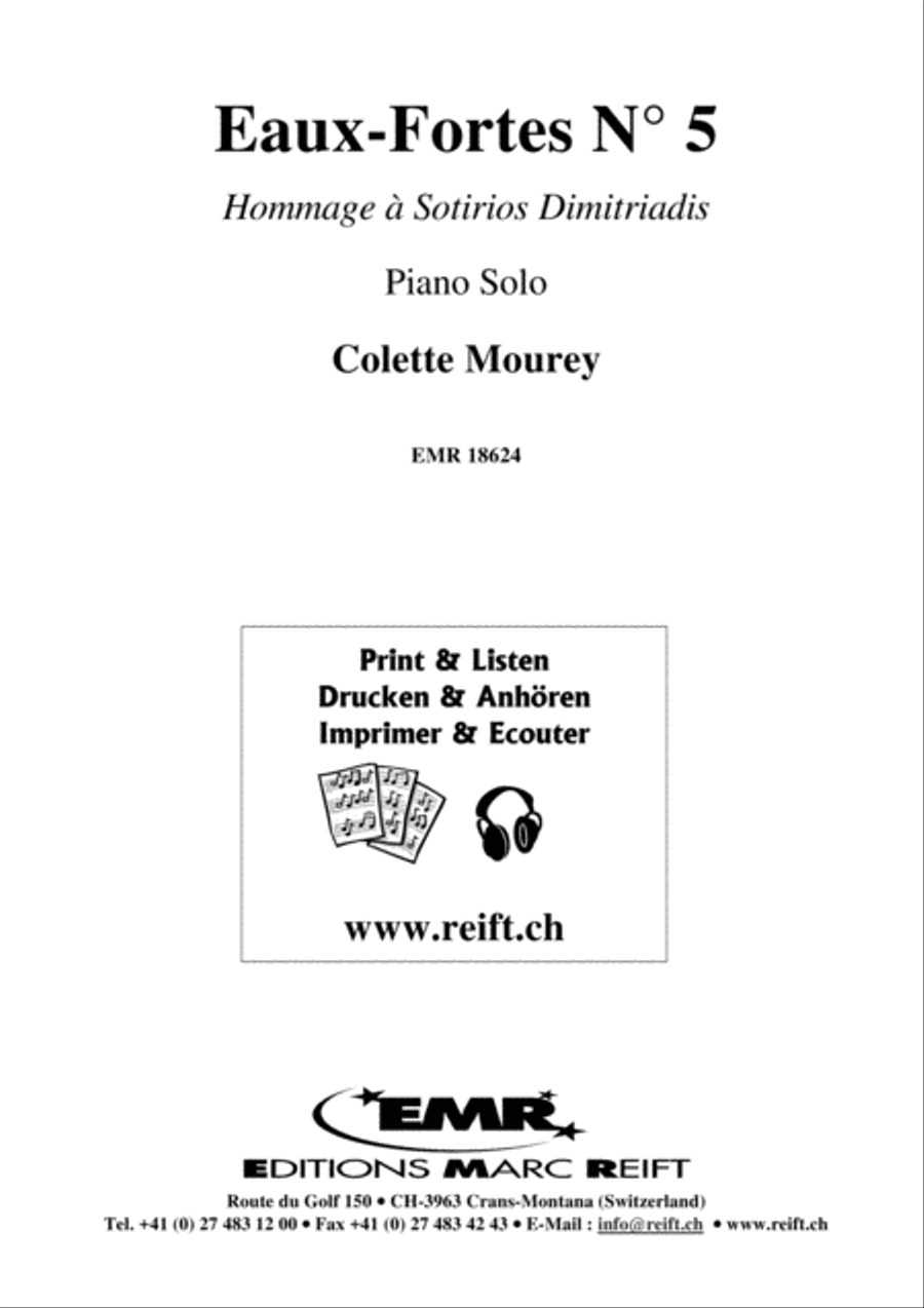 Eaux-Fortes No. 5 Piano Solo scores gallery preview page 2