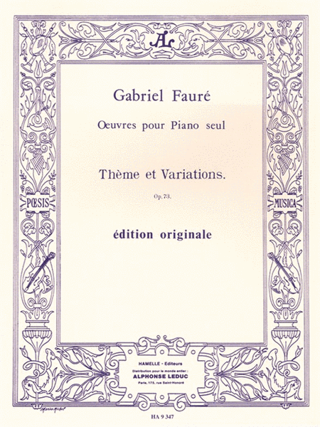 Theme Et Variations Op.73 (piano Solo)