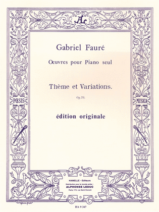 Book cover for Theme Et Variations Op.73 (piano Solo)