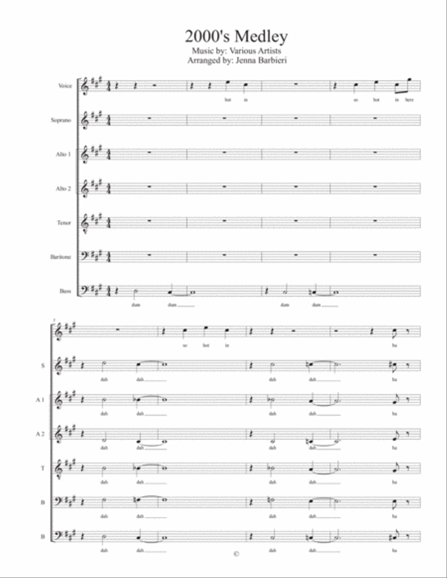 Hot In Herre Divisi scores gallery preview page 2