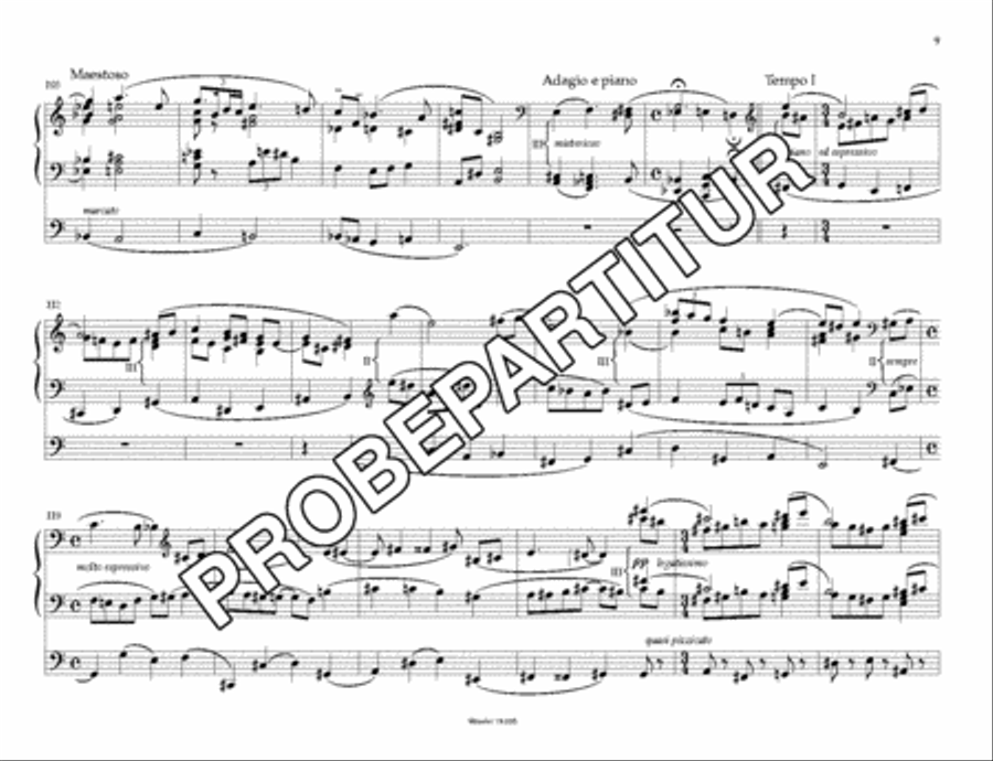 Introduktion, Passacaglia und Fuge uber B-A-C-H op. 150 Organ scores gallery preview page 10