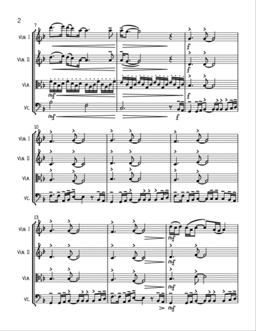 Paradise String Quartet scores gallery preview page 2