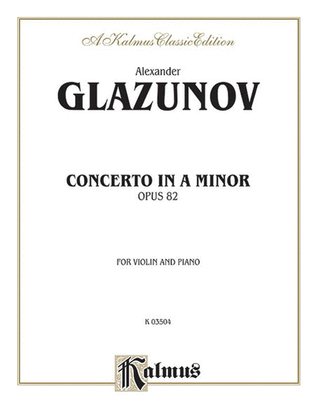 Book cover for Concerto in A Minor, Op. 82