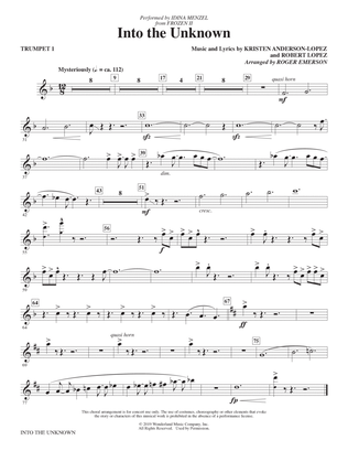 Book cover for Into The Unknown (from Disney's Frozen 2) (arr. Roger Emerson) - Trumpet 1
