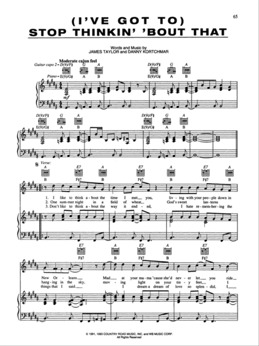 James Taylor -- Greatest Hits, Volume 2 Piano, Vocal, Guitar scores gallery preview page 7