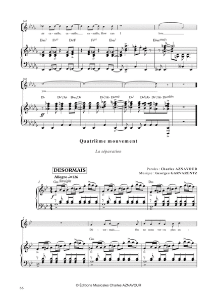 Suite Aznavour - Bilquin - Piano Melodie