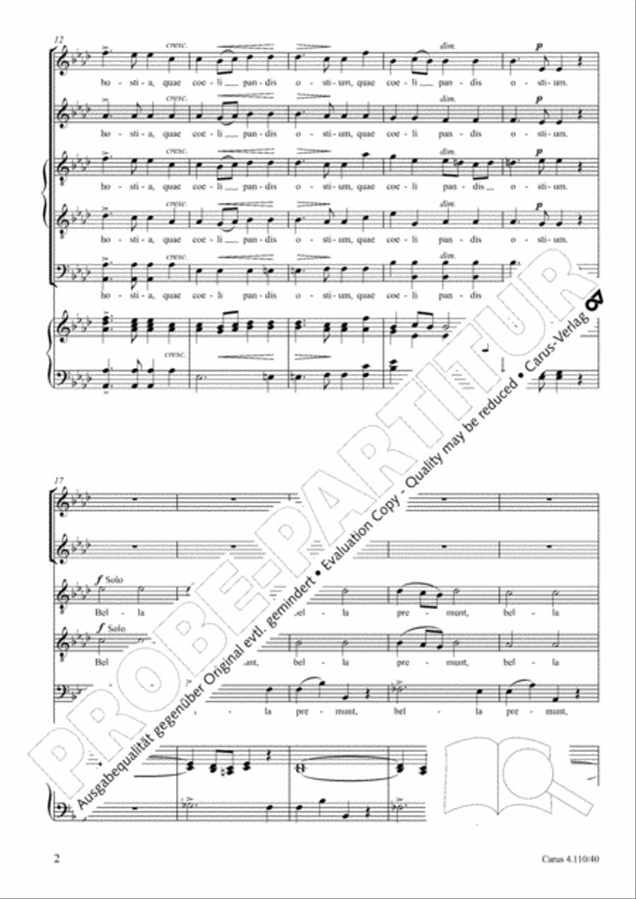 O salutaris O salutaris SATTB scores gallery preview page 3