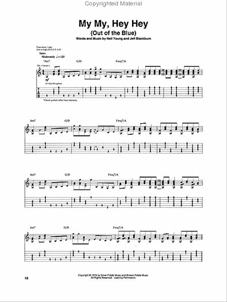 Neil Young - Rust Never Sleeps Electric Guitar scores gallery preview page 2