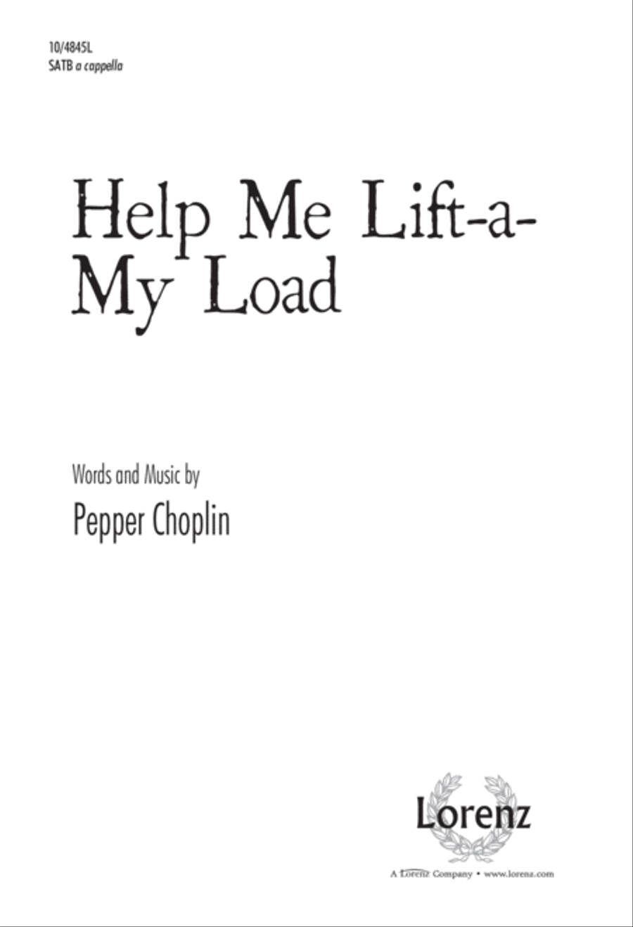 Help Me Lift-a-My Load 4-Part scores gallery preview page 1