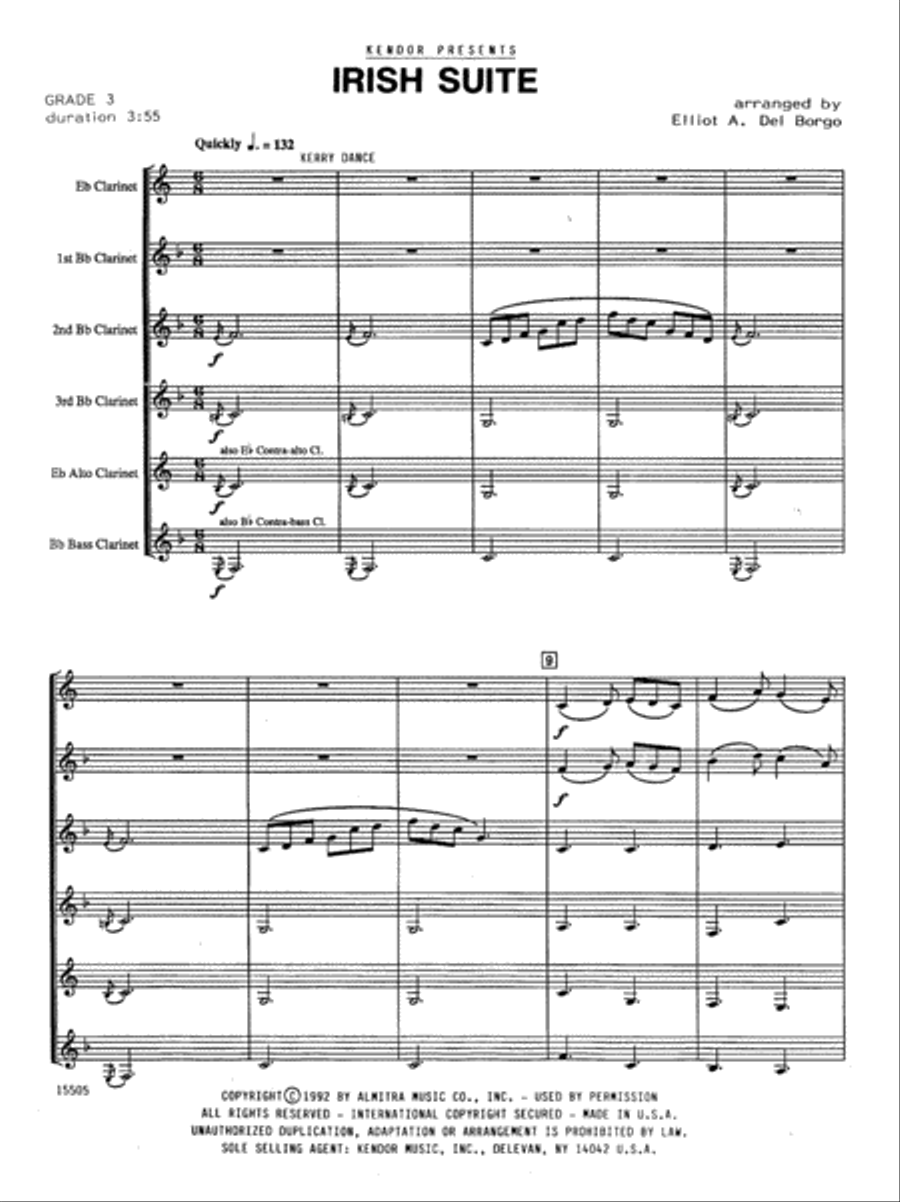 Irish Suite B-Flat Clarinet scores gallery preview page 2