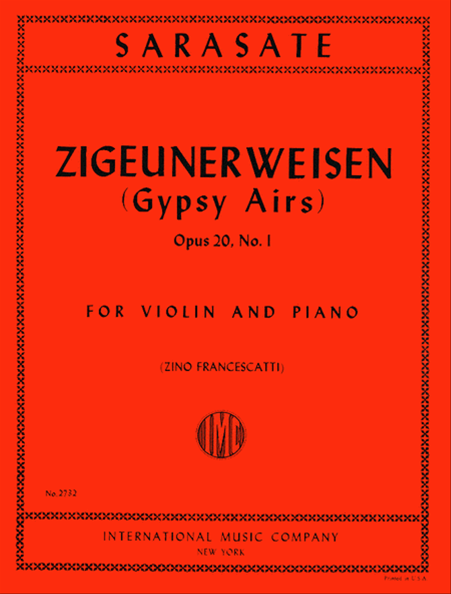 Zigeunerweisen (Gypsy Airs), Op. 20 No. 1 Violin Solo scores gallery preview page 1
