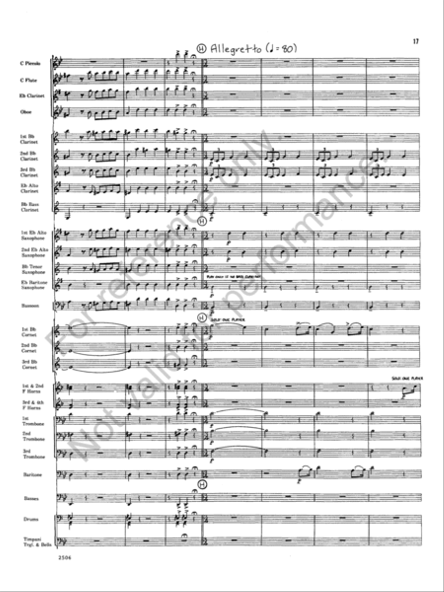 Armida Concert Band scores gallery preview page 17