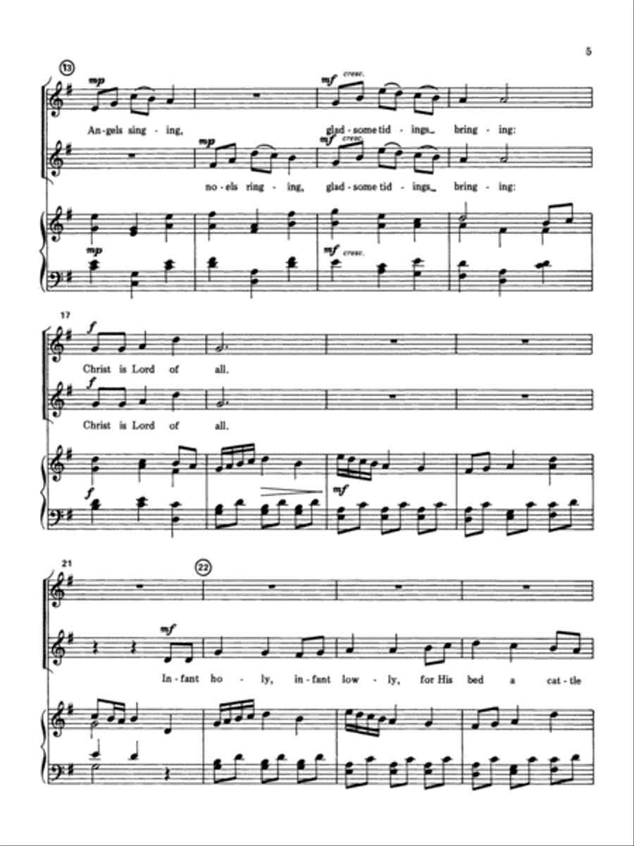 Carols for Two - Any Voice Combination (Book) Small Ensemble scores gallery preview page 4
