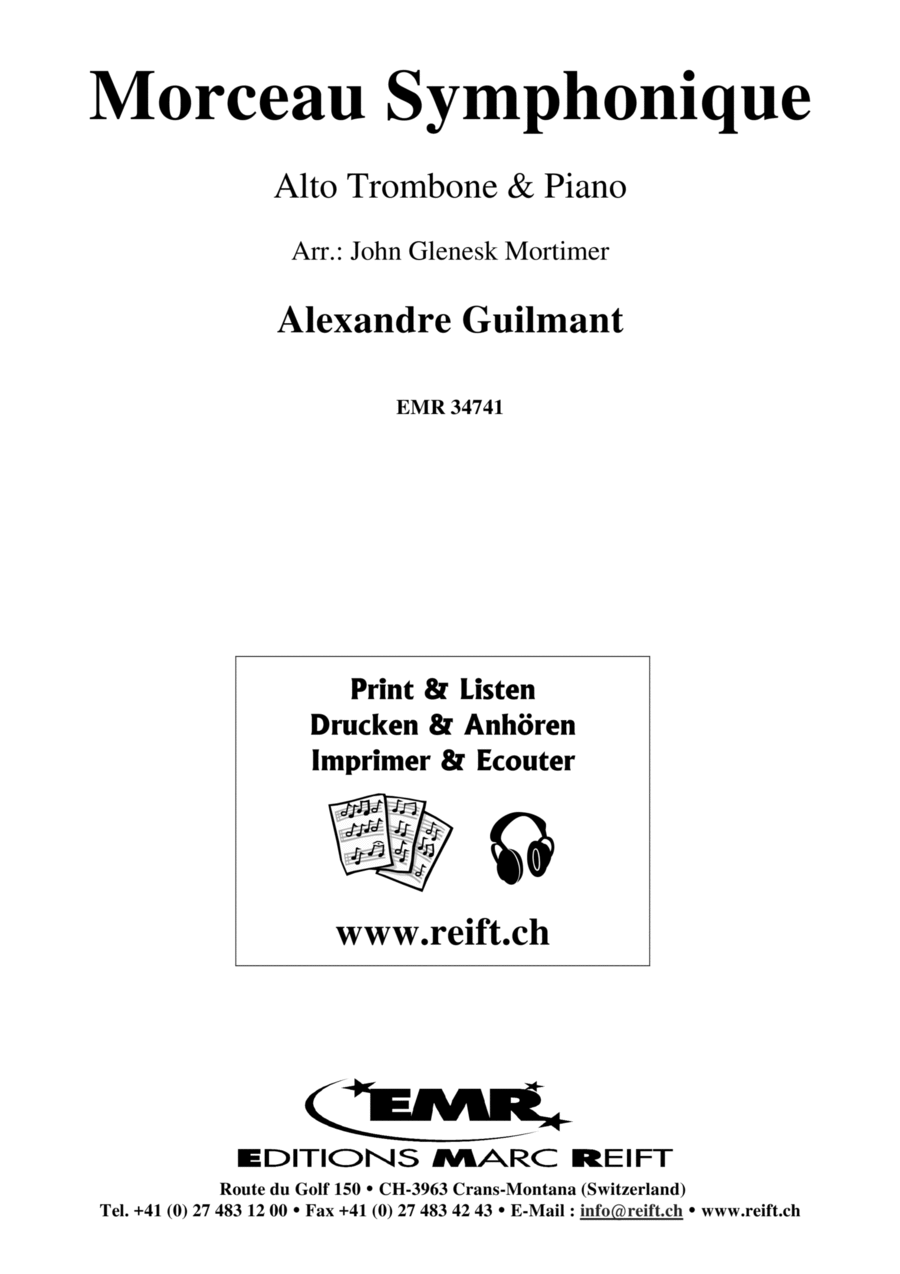 Morceau Symphonique Morceau Symphonique Piano Accompaniment scores gallery preview page 1