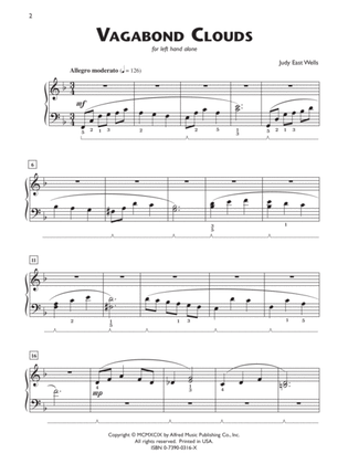 Vagabond Clouds (for left hand alone) - Piano Solo