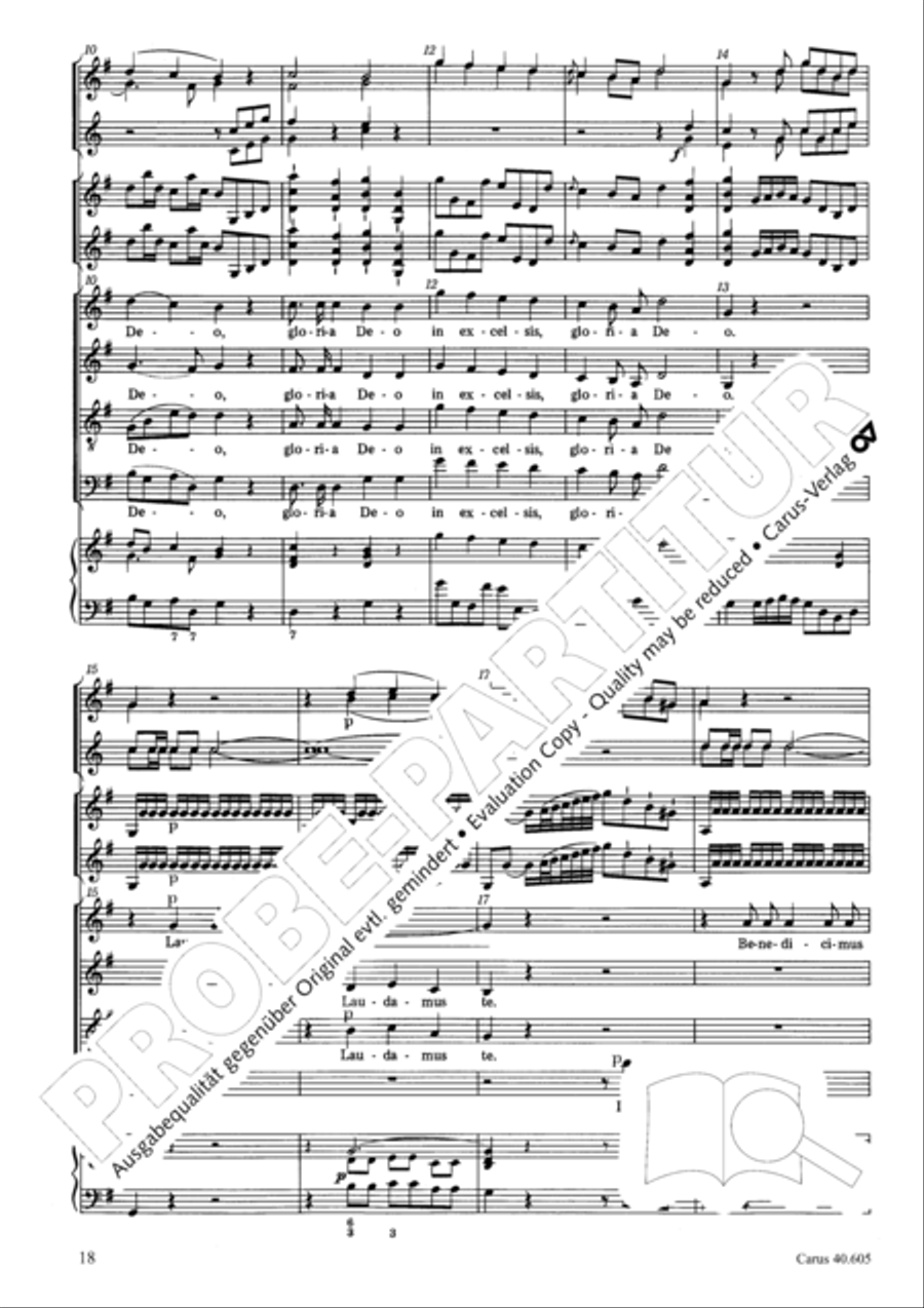 Nikolai Mass (Missa Sancti Nicolai) 4-Part scores gallery preview page 19