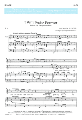 I Will Praise Forever