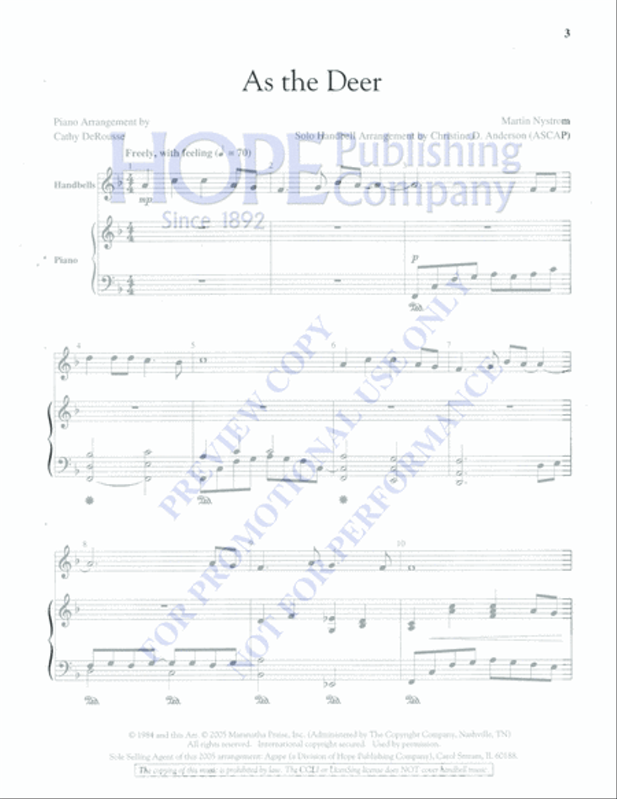 As the Deer Piano scores gallery preview page 3