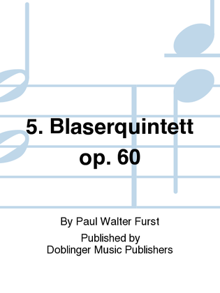Book cover for 5. Blaserquintett op. 60