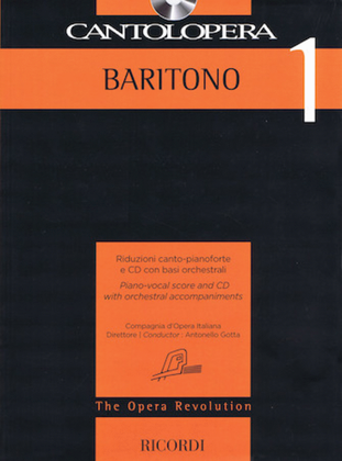 Book cover for Cantolopera: Baritone 1
