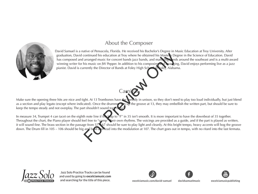 Carnival Jazz Ensemble scores gallery preview page 3