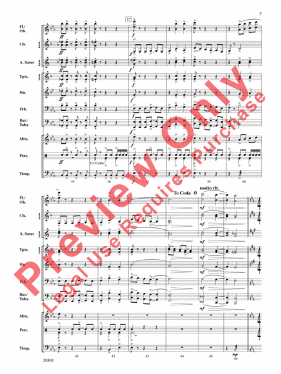 Albemarle Fantasy Albemarle Fantasy Concert Band scores gallery preview page 6