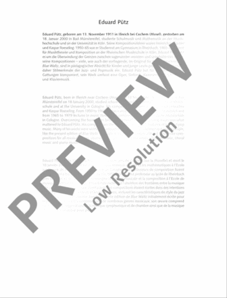 Blue Waltz Blue Waltz Piano Accompaniment scores gallery preview page 4