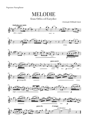 Gluck - Melodie (for Soprano Saxophone)