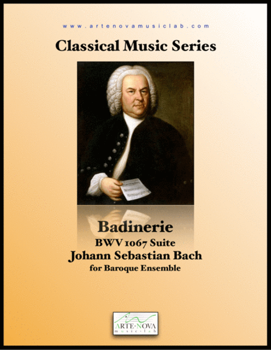 Badinerie. From BWV 1067 Suite Chamber Orchestra scores gallery preview page 1